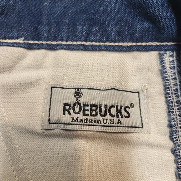 Vintage Sears Roebucks Jeans Mens 40x28 Blue Carpenter Hammer Loop Workwear USA - Picture 3 of 9